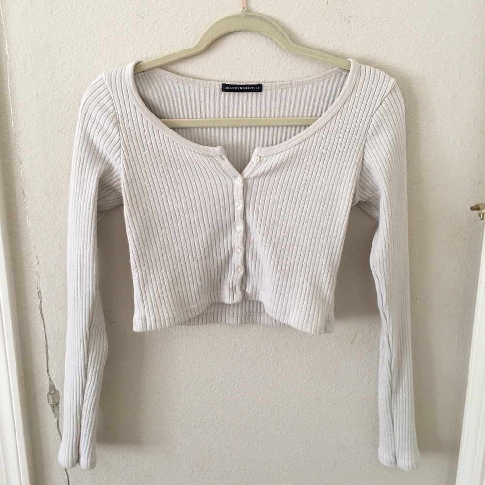 Brandy Melville Zelly crop long sleeve